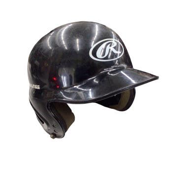 Used Rawlings 6 1/4 - 6 7/8 Batting Helmet No Mask Black MD 11760-S000089221