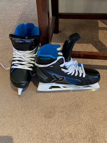 Bauer GSX Hockey Goalie Skates Extra Wide Width 8 (Used)