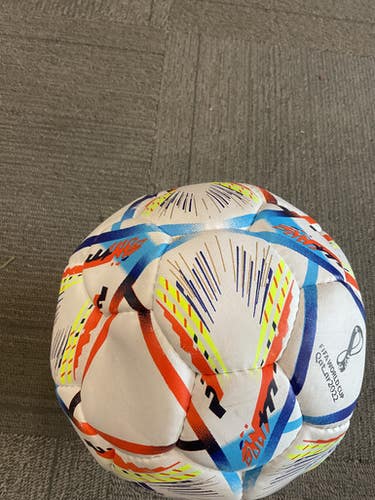 Used Adidas WORLD CUP All Size Soccer Ball Royal Blue 5 11614-S000232542