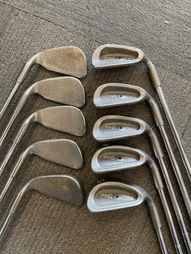 Used Ping EYE 2 BLACK DOT Mens Iron Set RH 2I-SW 11614-S000232389