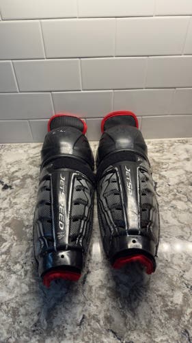 Junior CCM JetSpeed FT350 12" Shin Pads (Used)