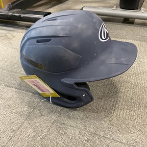 Used Rawlings MACH CARBON Batting Helmet No Mask Navy Blue XL 11614-S000232698