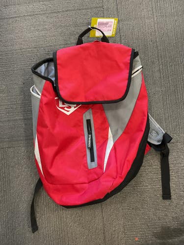 Used Louisville Slugger BACKPACK BB/SB Player Backpack Red 11614-S000232678