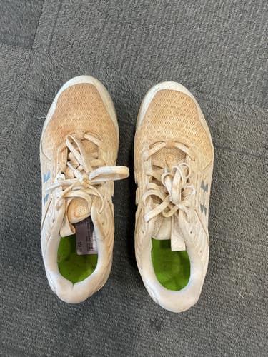 Used Under Armour CHARGED BB/SB Cleats White Senior 8 11614-S000232666