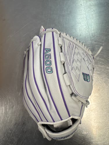 New Wilson A500 SIREN RH Throw Fastpitch Gloves None 12 1/2" 11339-WILWBW103561125