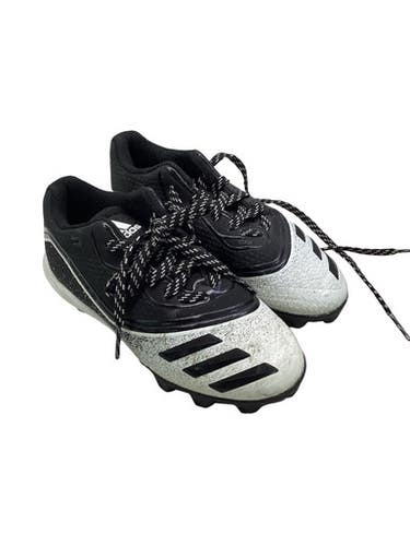 Used Adidas BLACK AND WHITE BB/SB Cleats Black And White Junior 01 11347-S000265287