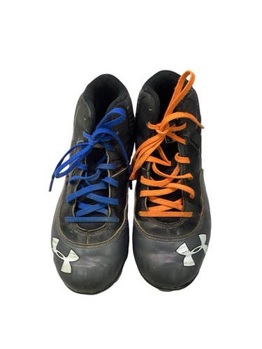Used Under Armour 12 SPIKE BB CLEATS BB/SB Cleats Black Junior 03 11347-S000265489