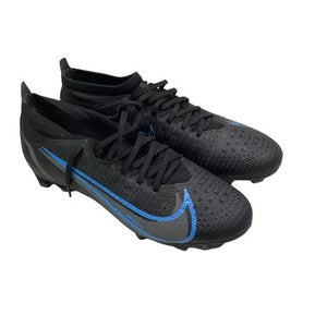 Used Nike Soccer Cleats Black And Carolina Blue Senior 7 11347-S000265481