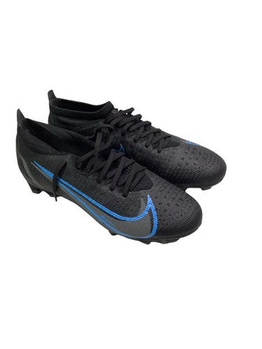Used Nike Soccer Cleats Black And Carolina Blue Senior 7 11347-S000265481