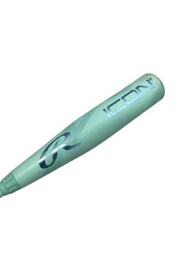 Used Rawlings 2026 ICON BB/SB USSSA 2 3/4 Bat Turquoise 27" 11347-S000265477