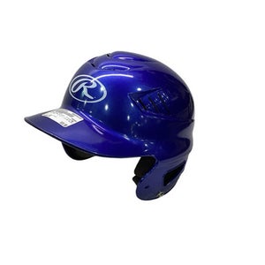 Used Rawlings 6 1/2 - 7 1/2 BB HELMET Batting Helmet No Mask Royal Blue SM 11347-S000265460