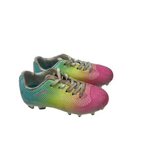 Used Brava RAINBOW CLEATS Soccer Cleats Pink Youth 10.0 11347-S000265424