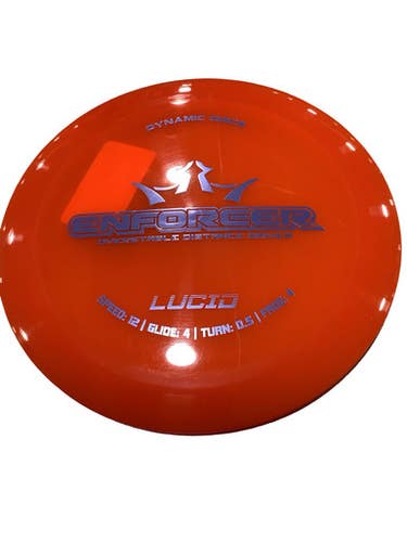 Used Dynamic Discs LUCID ENFORCER Disc Golf Driver Orange 11347-S000265395