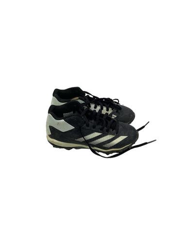 Used Adidas 3 STRIPE BB CLEAT ADIZERO BB/SB Cleats White And Black Junior 02.5 11347-S000265322