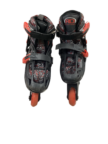 Used RollerDerby ADJUSTABLE SKATES Child Rec Fitness Skates Black Adjustable 11613-S000178630