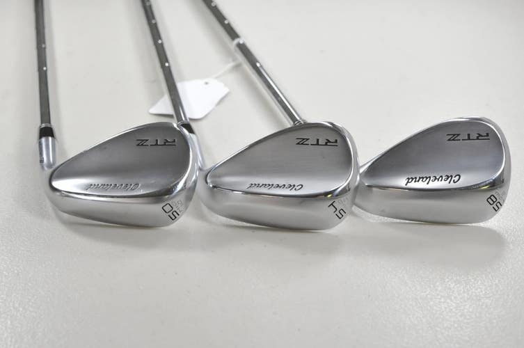 Cleveland RTZ Tour Satin 50*, 54*, 58* Wedge Set DG MID S300 Stiff Steel #213408