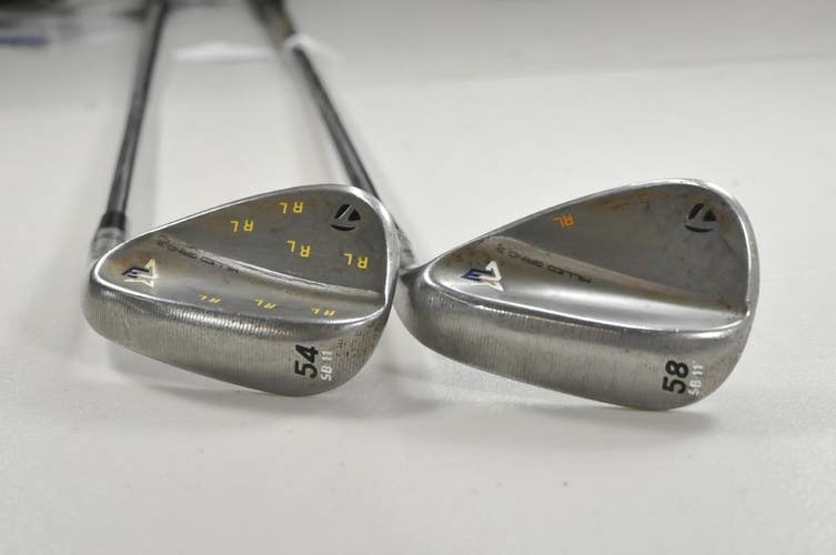 TaylorMade Milled Grind 3 Raw 54*, 58* Wedge Set Right DG S400 Steel # 213467