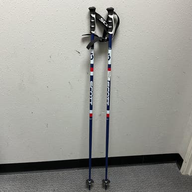 Used Scott SERIES 4 Mens DH Ski Pole Navy And White 120 cm / 48 in 11855-S000200385