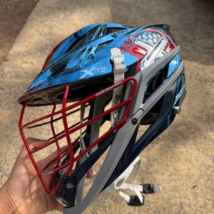 PLL Boston Cannons blue chrome Cascade XRS Pro Helmet (Used) 2025