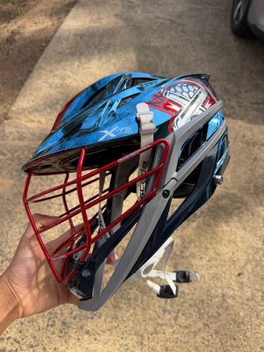 PLL Boston Cannons blue chrome Cascade XRS Pro Helmet (Used) 2025