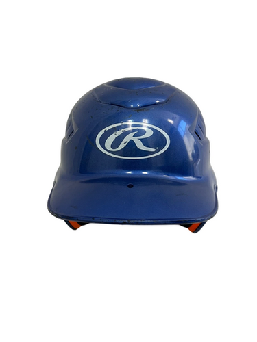 Used Rawlings CFBHN-R2 OSFM Batting Helmet No Mask Royal Blue  11692-S000147939