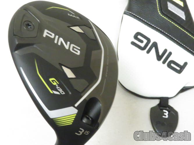 PING G430 Max Fairway 15° 3 Wood Mitsubishi Tensei 1K Black 65 Stiff +Cover MINT