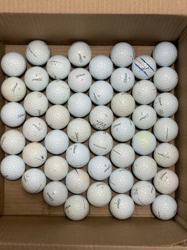 50 Titleist Pro V1x Golf Balls - 3A Fair Condition