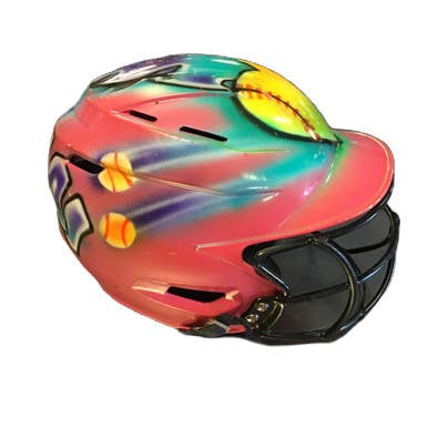 Used Bombah BBH2SP-SR Batting Helmet w/Mask Pink One Size 11730-S000069874