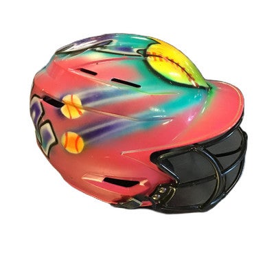 Used Bombah BBH2SP-SR Batting Helmet w/Mask Pink One Size 11730-S000069874