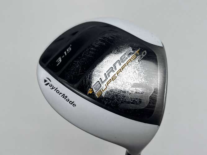 TaylorMade Burner Superfast 2.0 3 Fairway Wood 15* Matrix Ozik XCON-4.8 Stiff RH