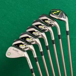Tour Edge Hot Launch 3 HL3 5H, 6-PW,SW Iron Set Factory Graphite Seniors w/ HC
