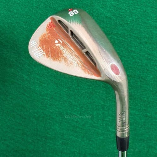 TaylorMade Milled Grind Hi-Toe Chrome 58-10 58 Lob Wedge Steel Wedge Flex