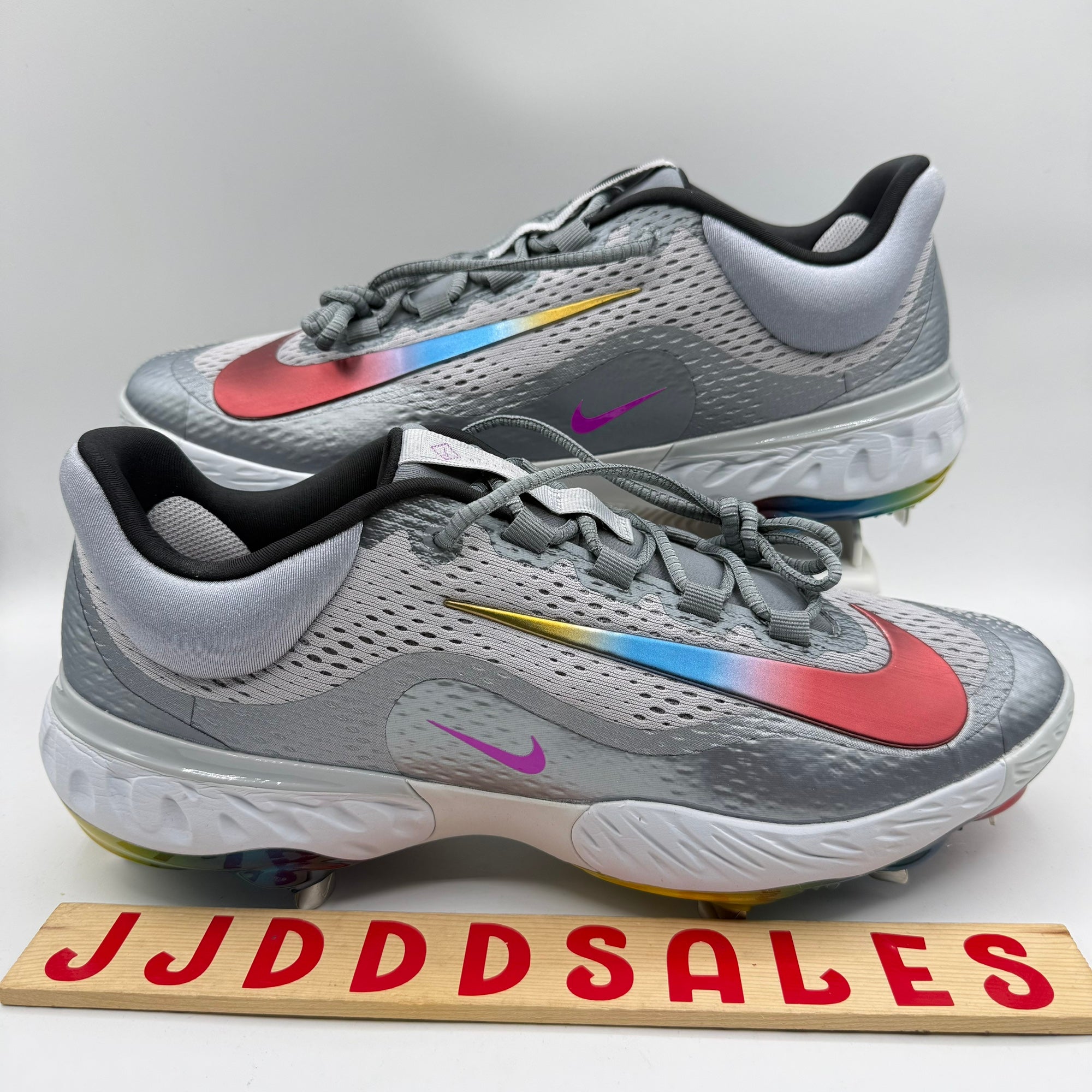 Nike Alpha Huarache Elite 4 Baseball Cleats Rainbow FZ3328  display picture 1