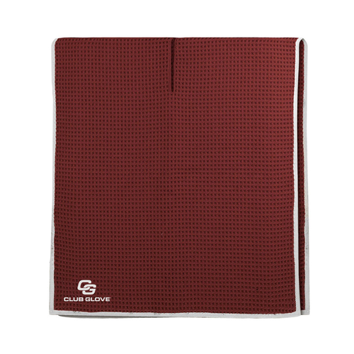 CLUB GLOVE MICROFIBER CADDIE TOWEL BURGUNDY