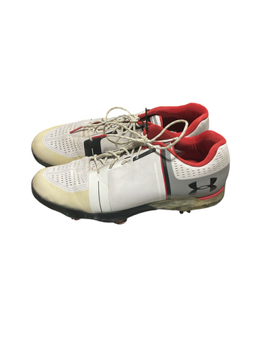 Used Under Armour Mens Golf Shoes White Senior 11.5 11834-S000048056