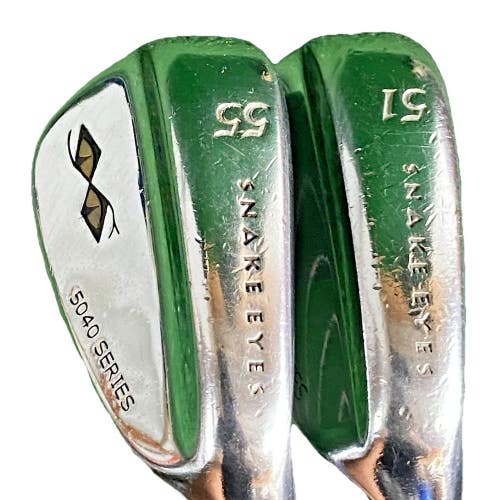 Snake Eyes Investment Forged Plus Length Wedge Set 51* GW, 56* SW +2.5 Inches RH