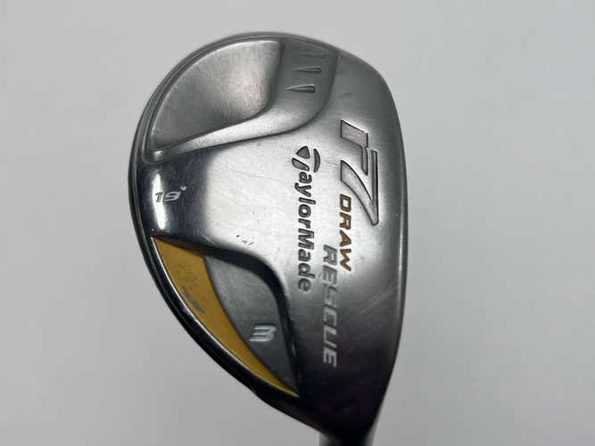 TaylorMade R7 Draw 3 Hybrid 19* REAX 55g Regular Graphite Mens RH