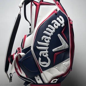 Callaway USA 2013 US Open Staff Bag Blue 6-Way Divide Single Strap Golf Bag