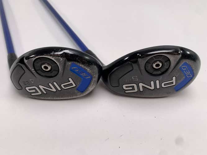 Ping G30 4 & 5 Hybrid Set 22* 25* TFC 419 Soft Regular Senior Graphite Mens RH