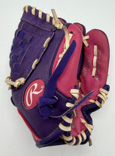 Rawlings RH Pink/Purple Baseball Glove 10"