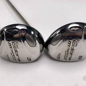 Cobra M Speed Offset 3 & 5 Fairway Wood Set 15* 18* M Speed Tuned 45g Senior RH