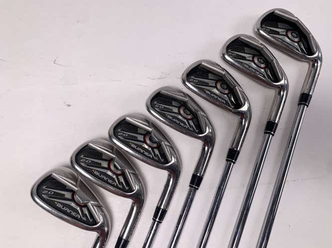 TaylorMade Burner 2.0 Iron Set 4-PW+AW SuperFast 85g Regular Steel RH NO 7 IRON