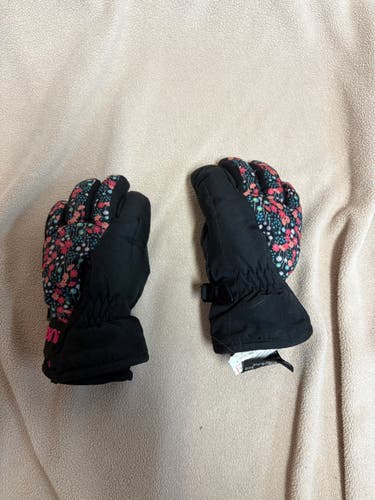 Black XXS Infant Girls Gordini Gloves