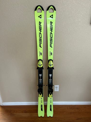 Fischer RC4 SL 150 cm Racing Skis With Bindings Max Din 11 (Used)
