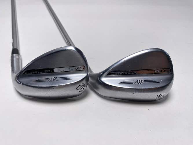 Titleist Vokey SM10 Tour Chrome Wedge Set 56* 10 | 60* 12 Fubuki MV 50g Mens RH