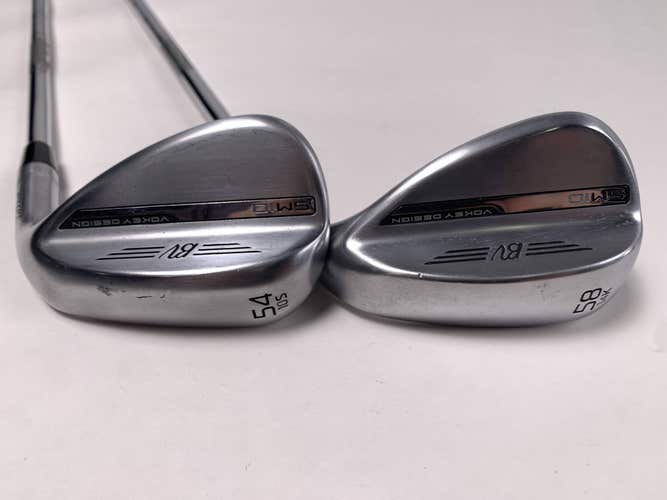 Titleist Vokey SM10 Tour Chrome Wedge Set 54* 10 | 58* 14 SM10 Wedge RH