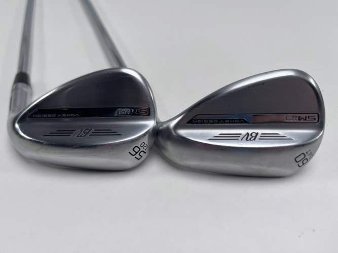 Titleist Vokey SM10 Tour Chrome Wedge Set 56* 12 60* 4 Vokey Wedge Steel Mens RH