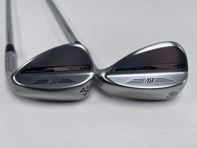 Titleist Vokey SM10 Tour Chrome Wedge Set 54* 12 58* 14 Vokey Steel Mens RH