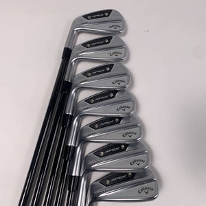 Callaway Apex Pro 24 Iron Set 4-PW KBS $-Taper 120 120g Stiff Steel Mens LH