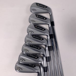Callaway Apex Pro 24 Iron Set 5-PW+AW True Temper DG S400 Stiff Steel RH +1/2"